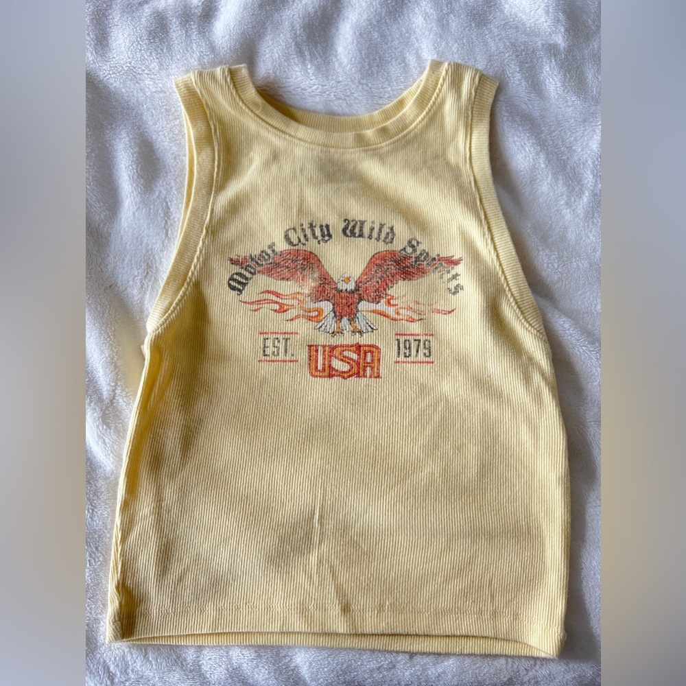 Hollister Cropped Graphic Tank